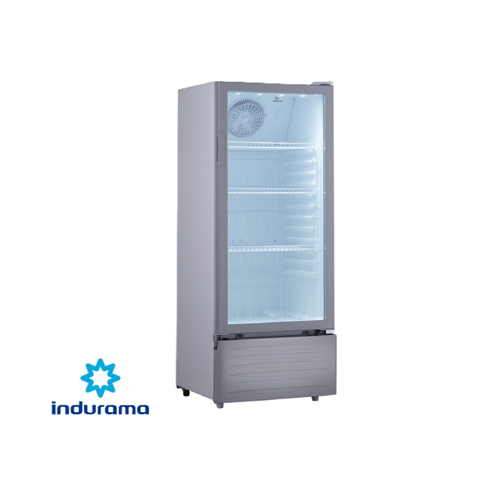 Vitrina Refrigeradora Indurama 215 Litros Vidrio Panorámico VFV-215 ESC BL