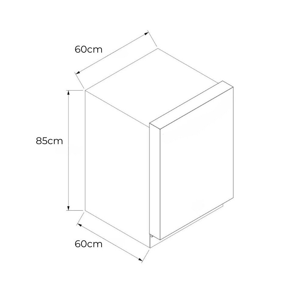 Lavavajillas RCA Empotrable de 14 Servicios 6 Programas de Lavado WQP125901K