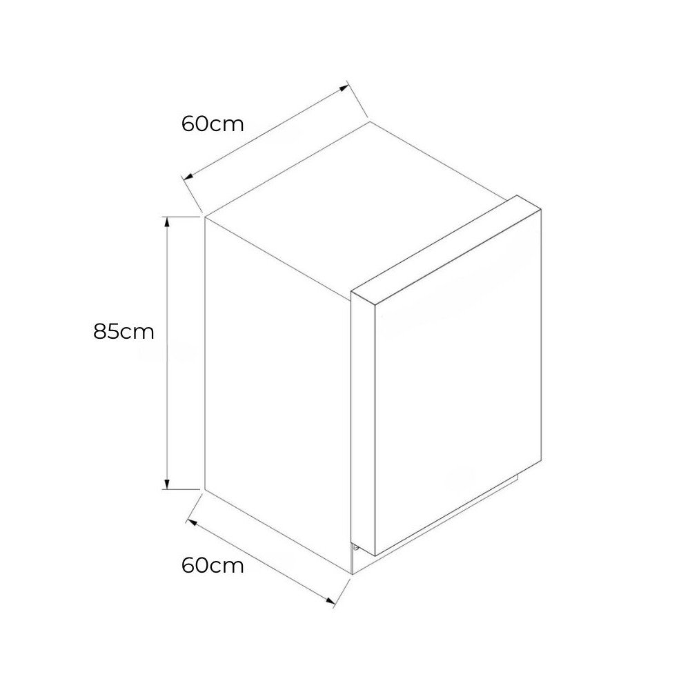 Lavavajillas RCA Empotrable de 14 Servicios 6 Programas de Lavado WQP125901K