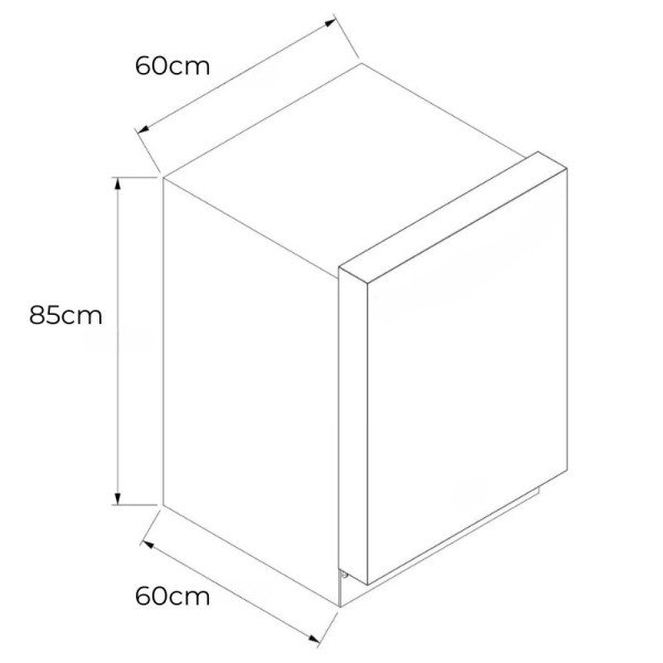 Lavavajillas RCA Empotrable de 14 Servicios 6 Programas de Lavado WQP125901K