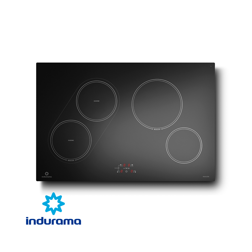 Encimera de Inducción Indurama 4 Zonas 78cm 7100W EI4PVI-80D