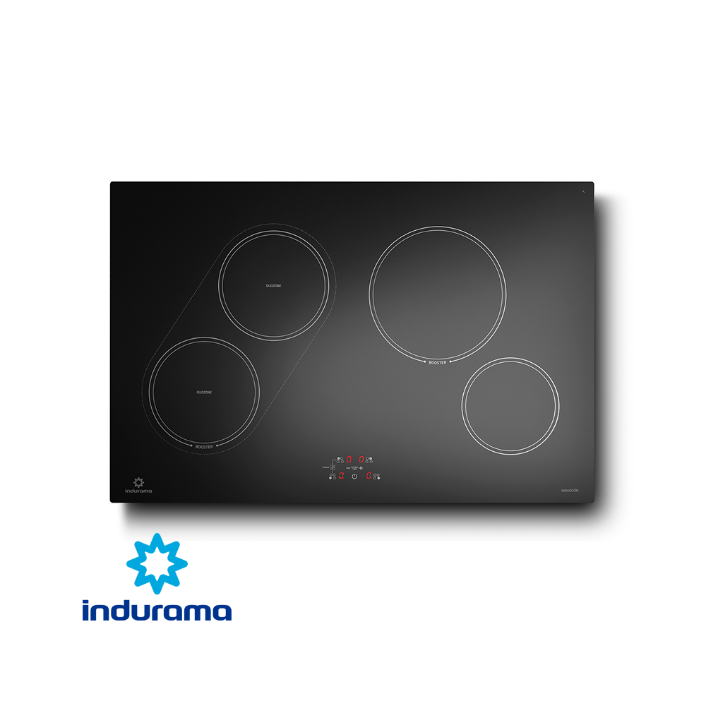 Encimera de Inducción Indurama 4 Zonas 78cm 7100W EI4PVI-80D