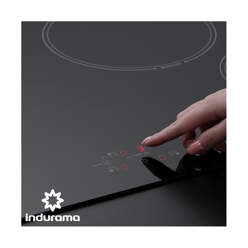 Encimera de Inducción Indurama 4 Zonas 78cm 7100W EI4PVI-80D