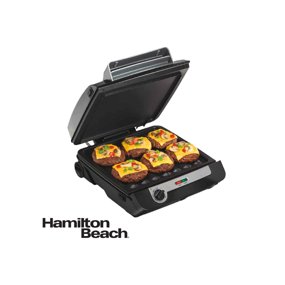 Parrilla Eléctrica Hamilton Beach 3 en 1 Para Interiores 25600