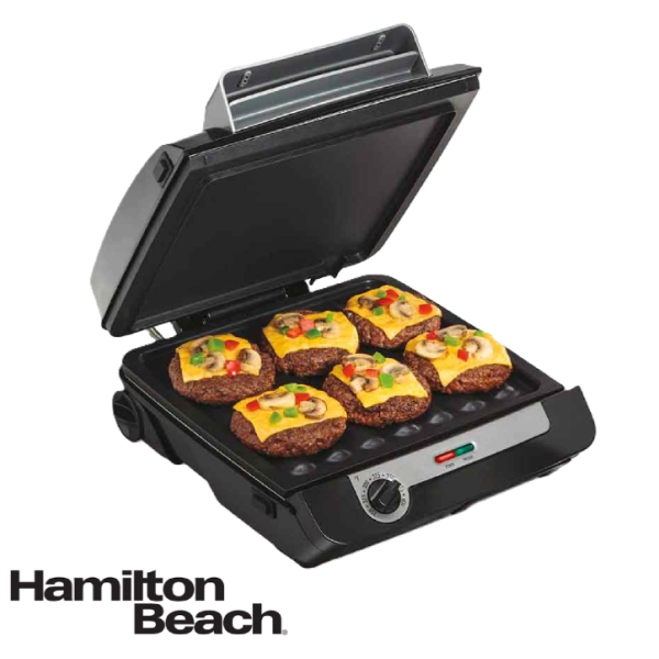 Parrilla Eléctrica Hamilton Beach 3 en 1 Para Interiores 25600