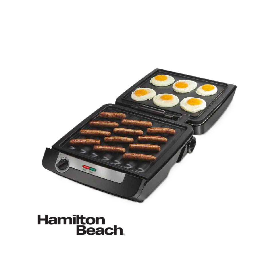 Parrilla Eléctrica Hamilton Beach 3 en 1 Para Interiores 25600