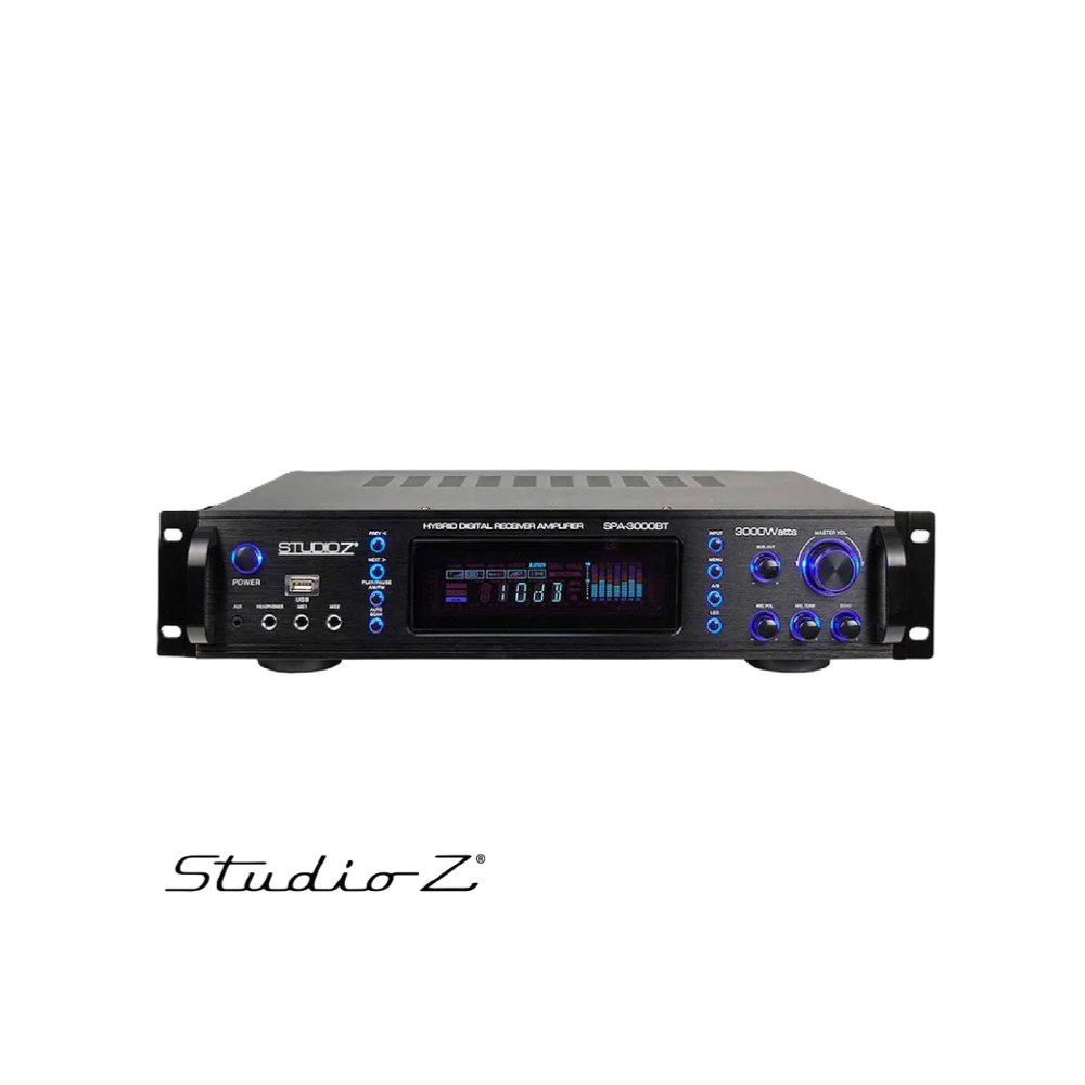 Amplificador Receptor de Audio Studio Z 3000 Vatios SPA-3000BT