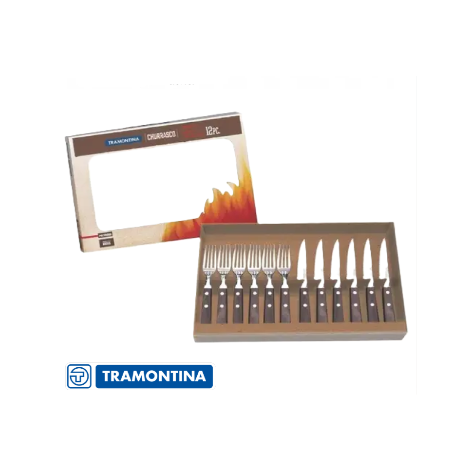 Cubiertos Para Asado Tramontina 12 Piezas 21199/909
