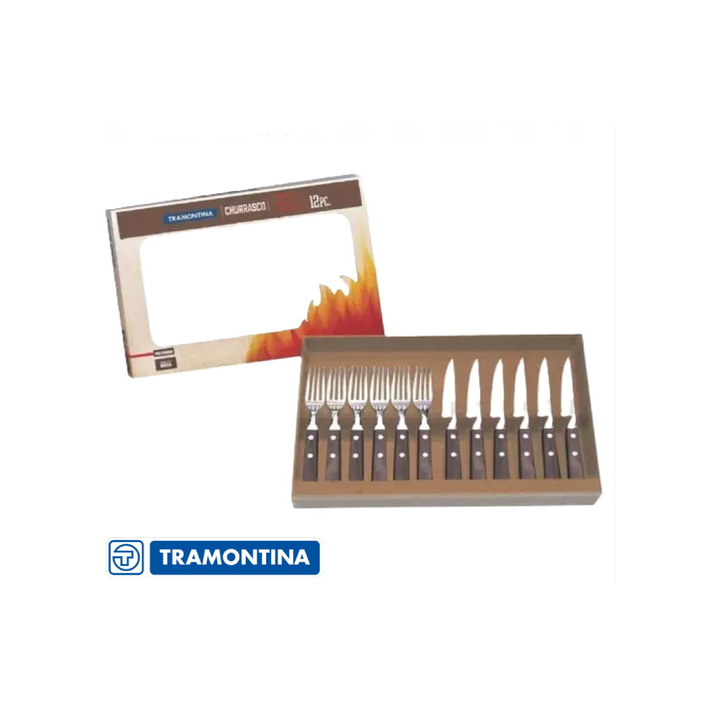 Cubiertos Para Asado Tramontina 12 Piezas 21199/909