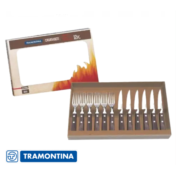 Cubiertos Para Asado Tramontina 12 Piezas 21199/909