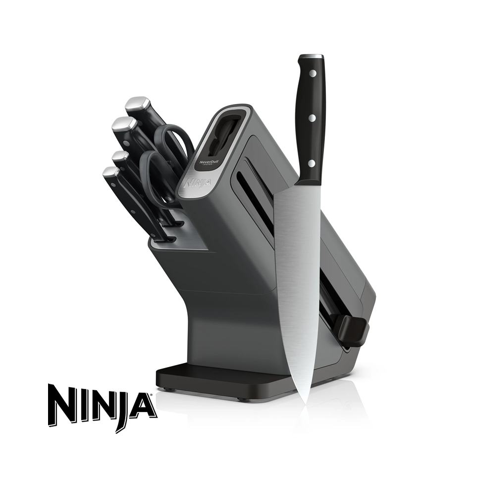 Juego de Cuchillos NINJA NEVERDULL 7 Piezas con Afilador K12007