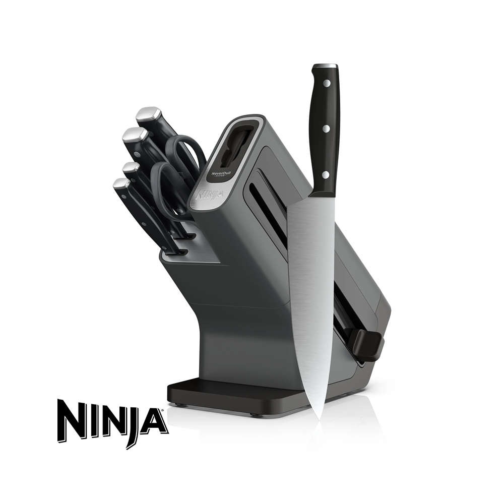 Juego de Cuchillos NINJA NEVERDULL 7 Piezas con Afilador K12007