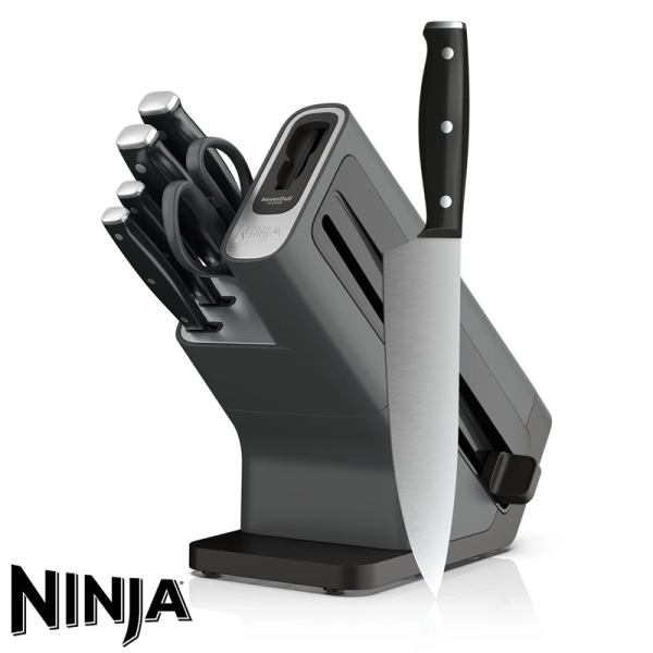 Juego de Cuchillos NINJA NEVERDULL 7 Piezas con Afilador K12007