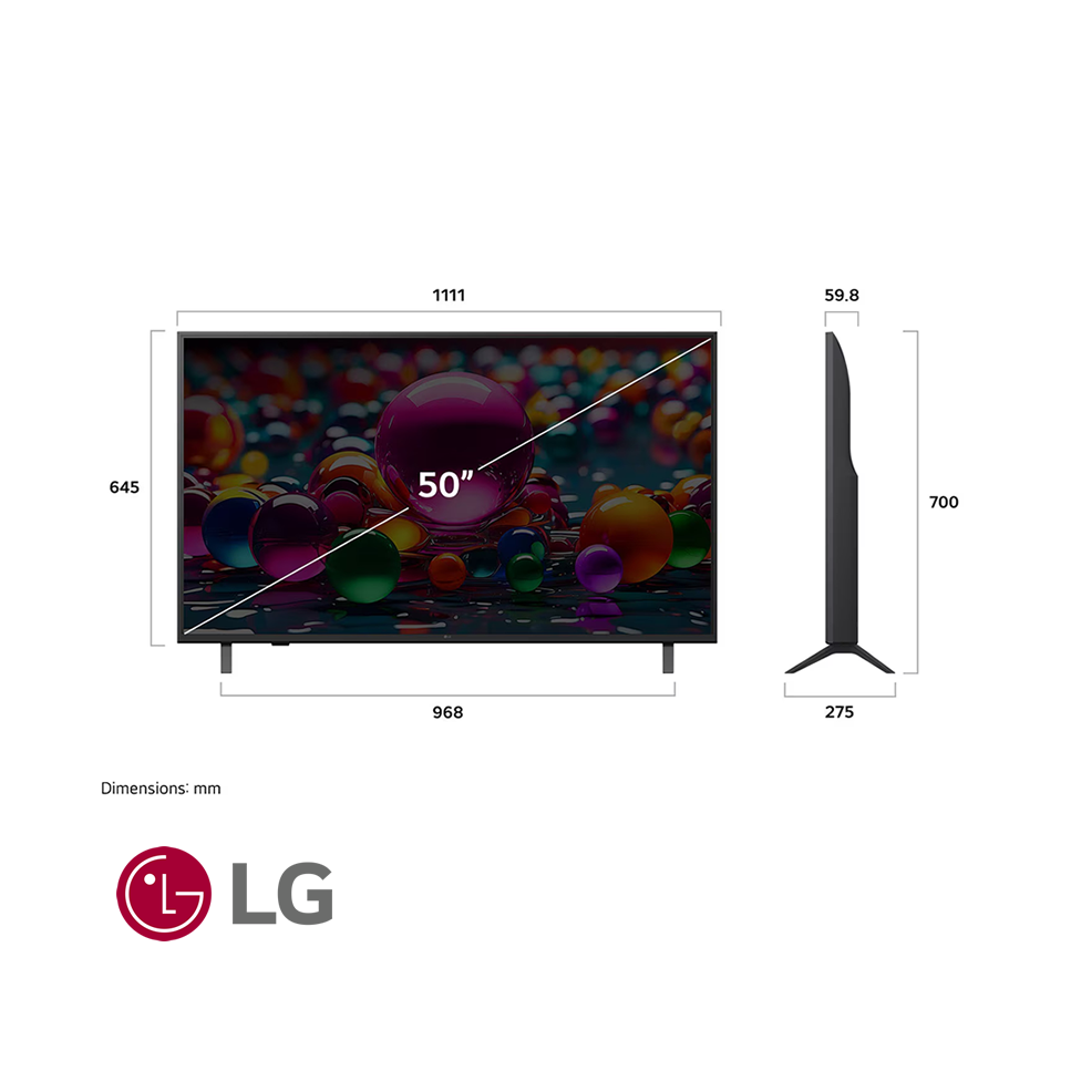 Televisor LG 50″ Pulgadas Smart TV LED Ultra HD 4K Bluetooth 50UA7500