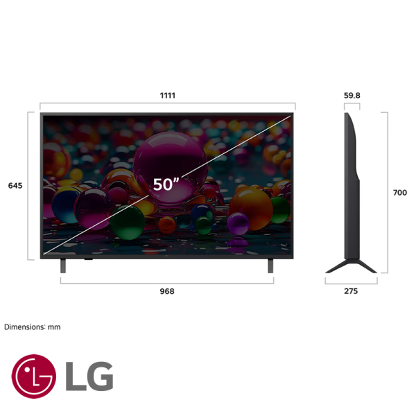 Televisor LG 50″ Pulgadas Smart TV LED Ultra HD 4K Bluetooth 50UA7500