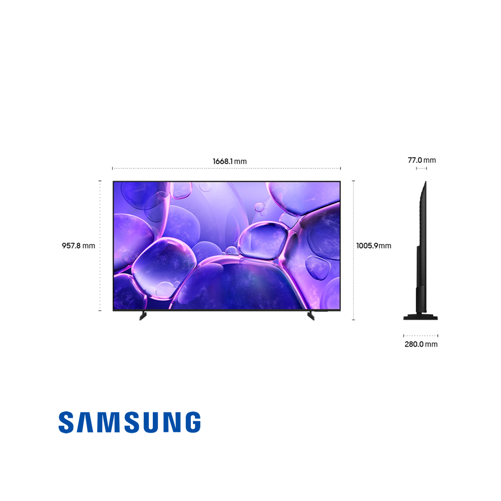Televisor Samsung LED 75″ Pulgadas Crystal UHD 4K 75U8000