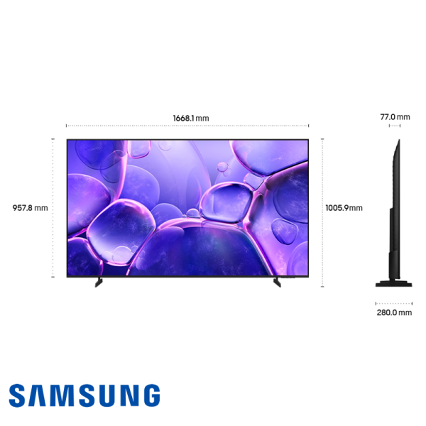 Televisor Samsung LED 75″ Pulgadas Crystal UHD 4K 75U8000