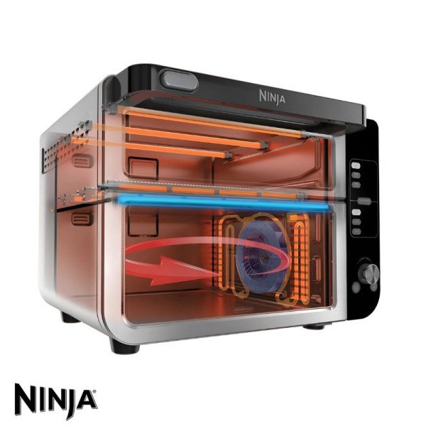 Horno Doble Ninja FlexDoor, FlavorSeal 10 en 1 Air Fryer DCT400