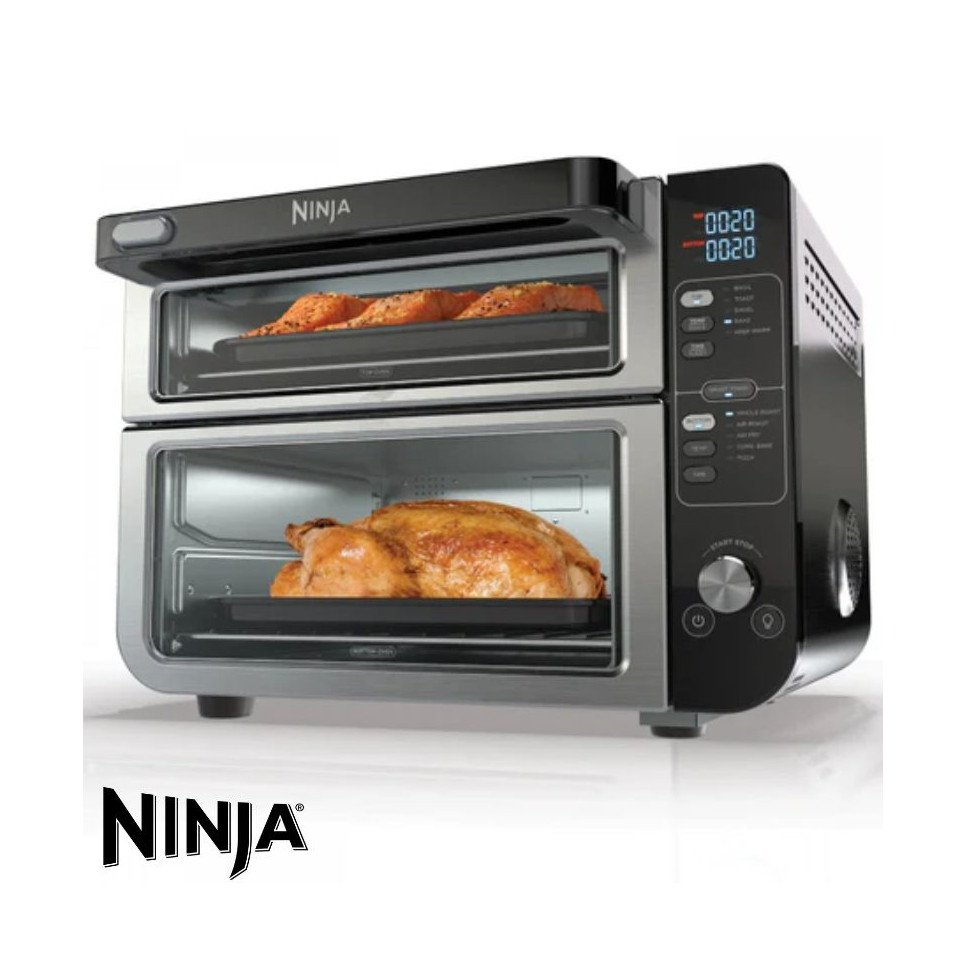 Horno Doble Ninja FlexDoor, FlavorSeal 10 en 1 Air Fryer DCT400
