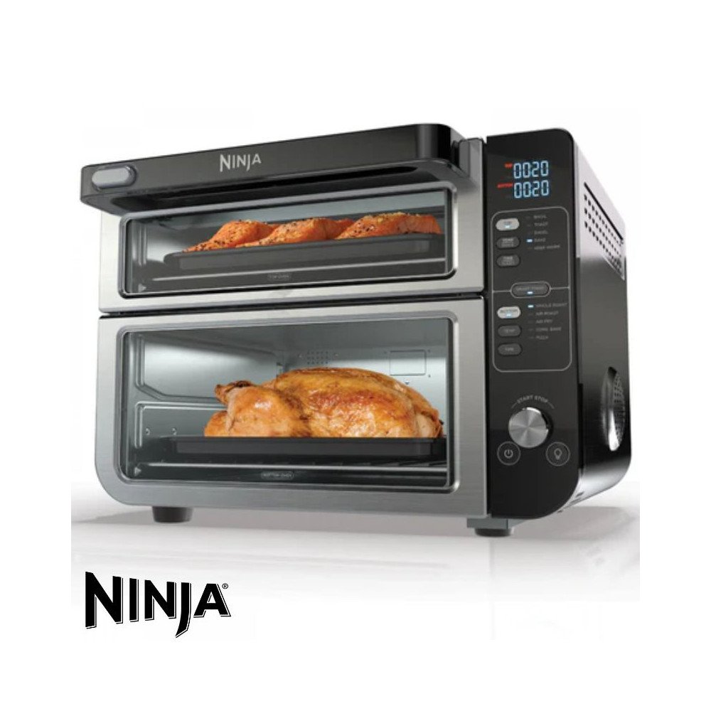 Horno Doble Ninja FlexDoor, FlavorSeal 10 en 1 Air Fryer DCT400