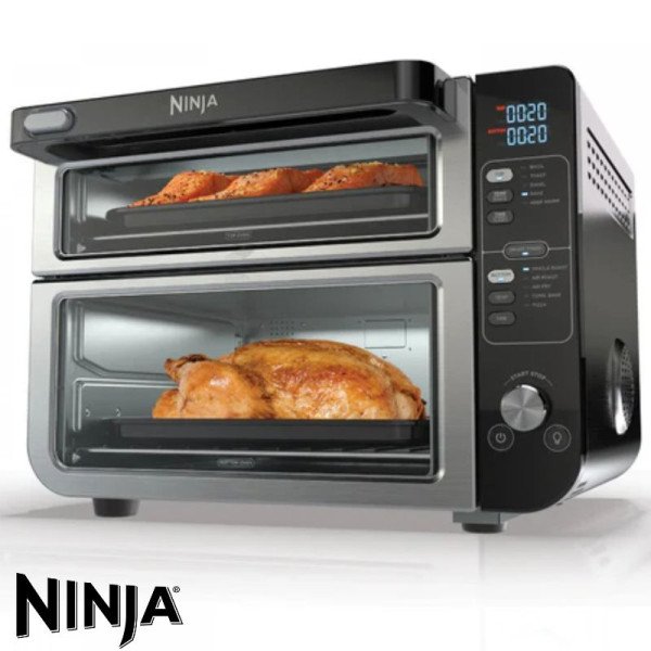 Horno Doble Ninja FlexDoor, FlavorSeal 10 en 1 Air Fryer DCT400
