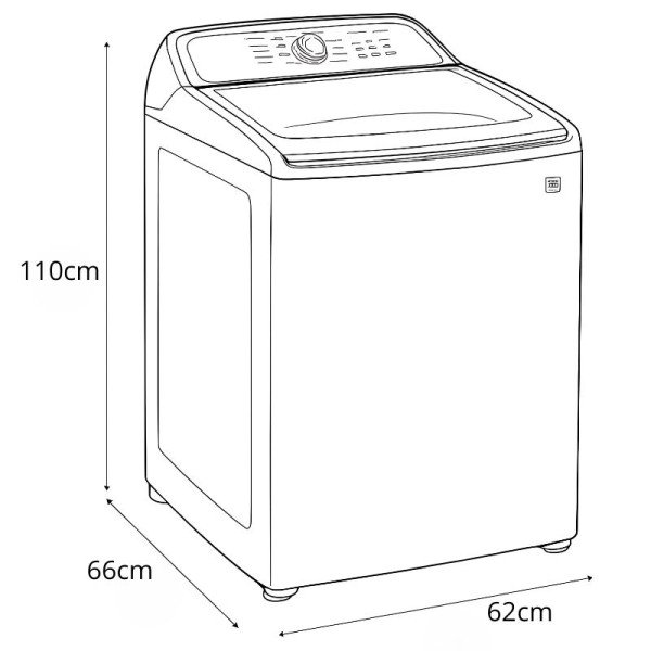 Lavadora Whirlpool Xpert Eco 19 Kgs Impeller WW19NNAHLA