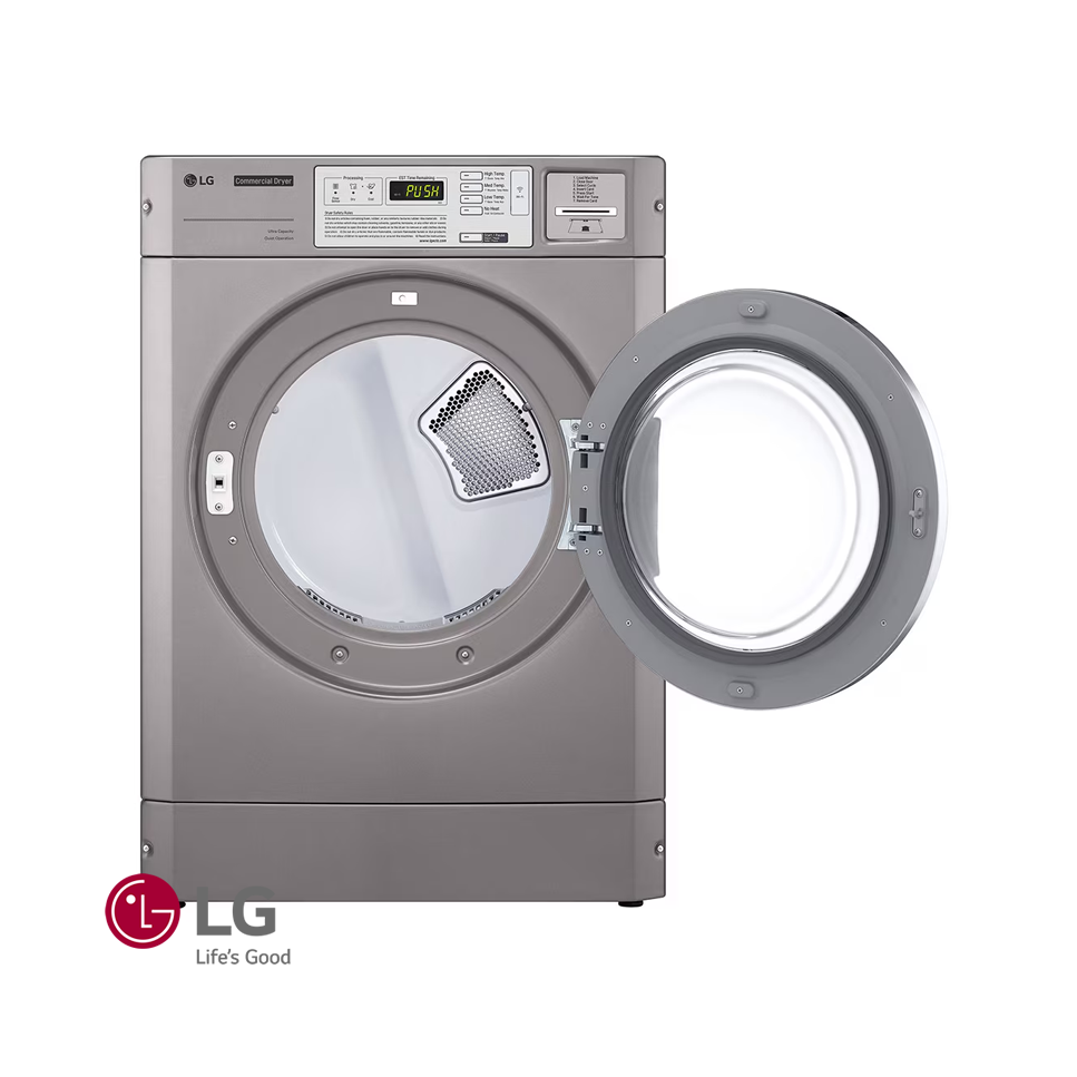 Lavadora + Secadora Eléctrica LG Giant COMERCIAL 10 Kgs – 22 Lbs