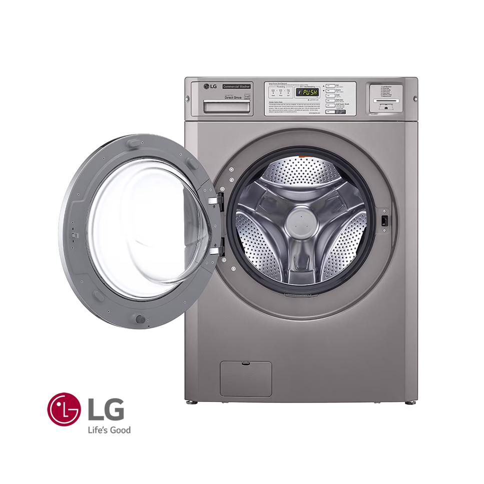 Lavadora + Secadora de Gas LG Titan COMERCIAL 15 Kgs – 34 Lbs (Apilable)