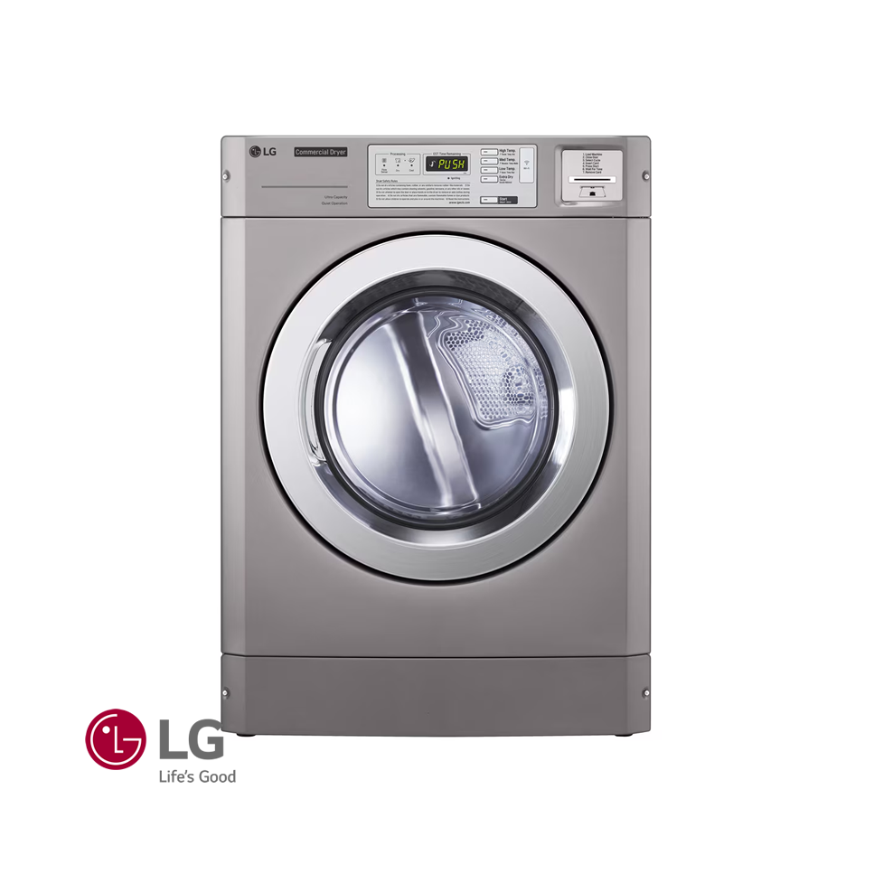 Lavadora + Secadora Eléctrica LG Giant COMERCIAL 15 Kgs – 34 Lbs CARD/OPL