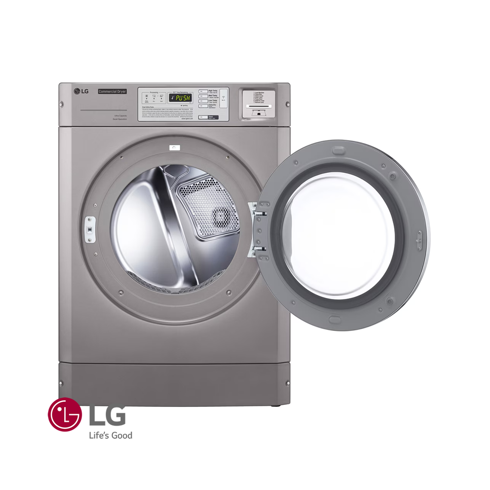 Lavadora + Secadora de Gas LG Titan COMERCIAL 15 Kgs – 34 Lbs (Apilable)