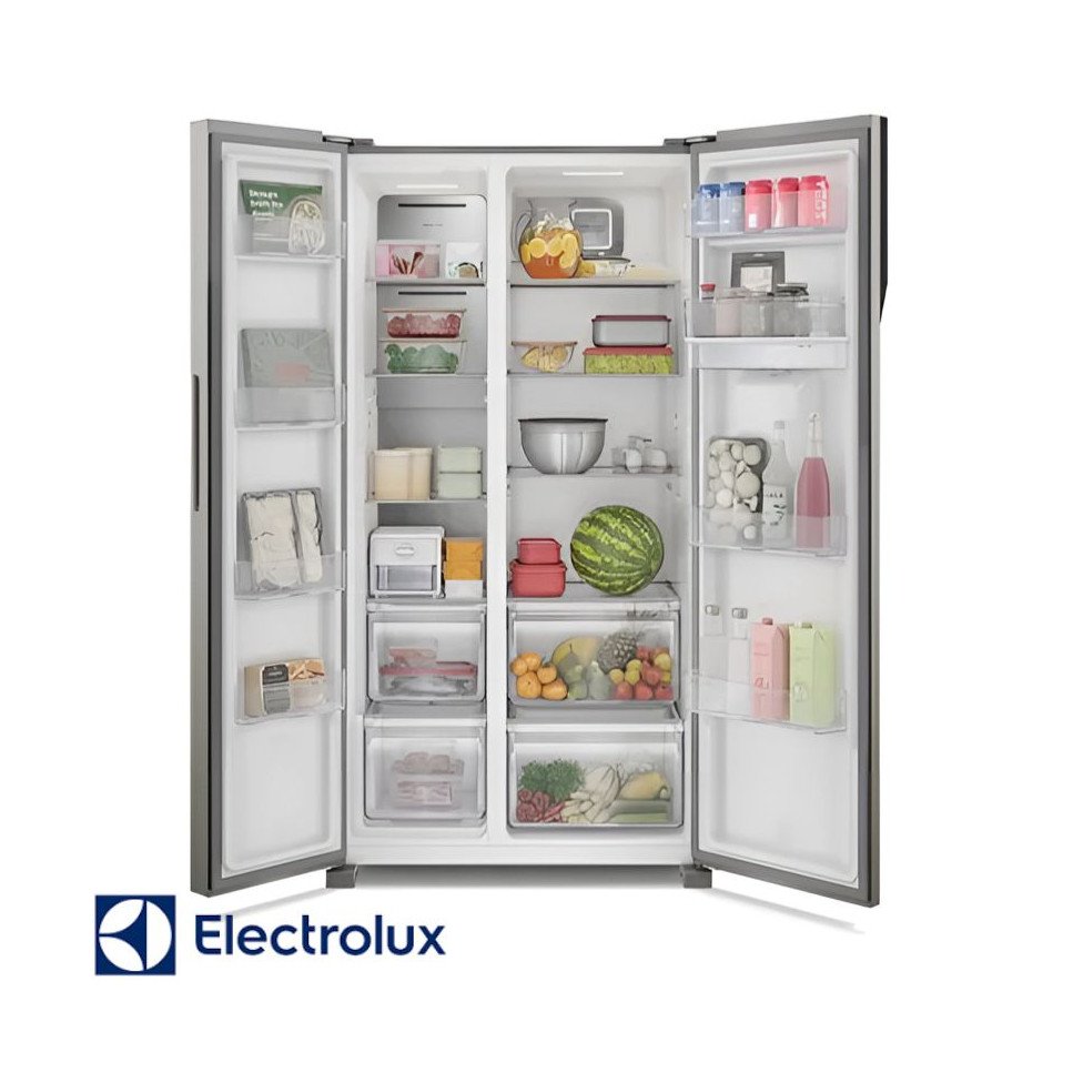 Refrigeradora Electrolux Side By Side 518 Lt Con Dispensador Black ERSA53K6HV6