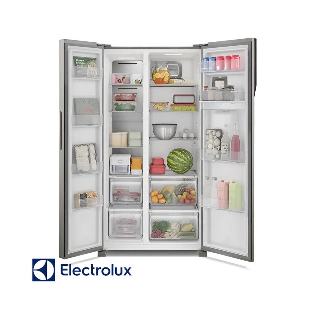 Refrigeradora Electrolux Side By Side 518 Lt Con Dispensador Black ERSA53K6HV6