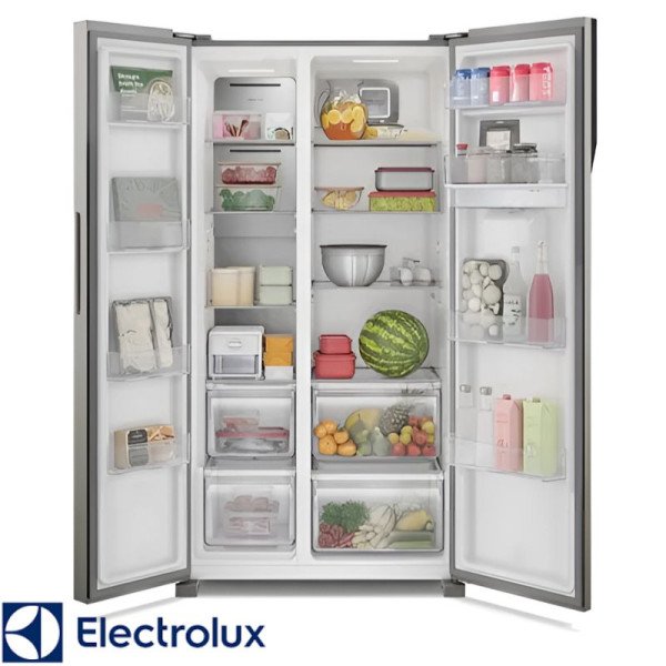 Refrigeradora Electrolux Side By Side 518 Lt Con Dispensador Black ERSA53K6HV6