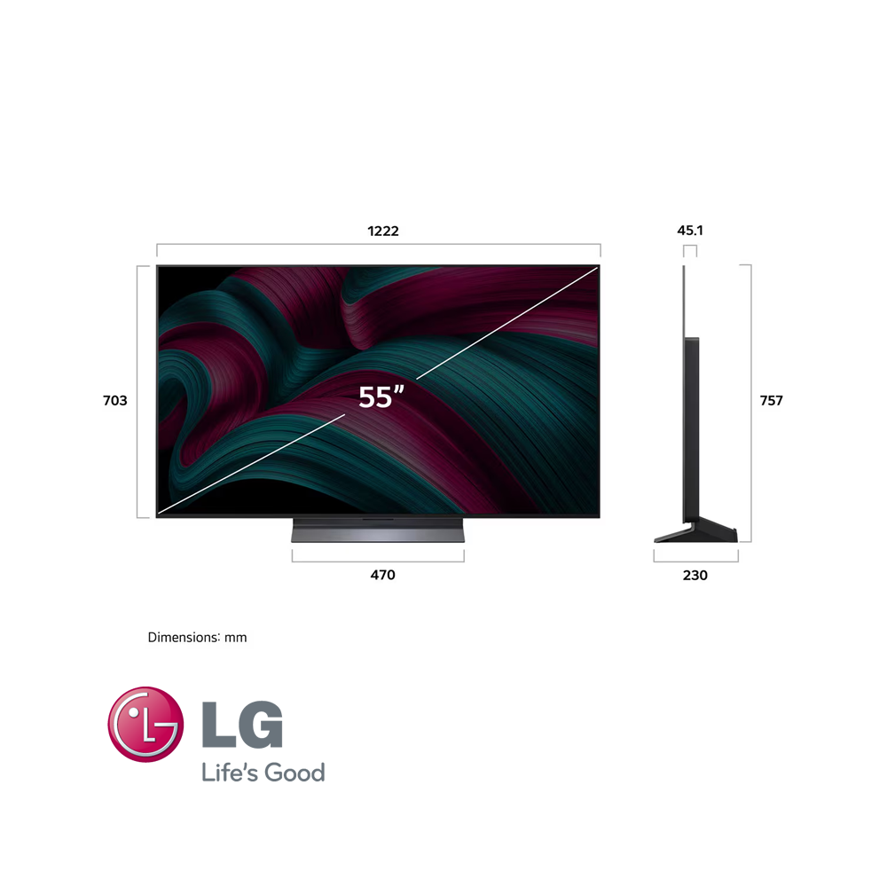 Televisor LG OLED Evo AI 55″ Pulgadas – ThinQ™ - UHD 4K 55C5PSA