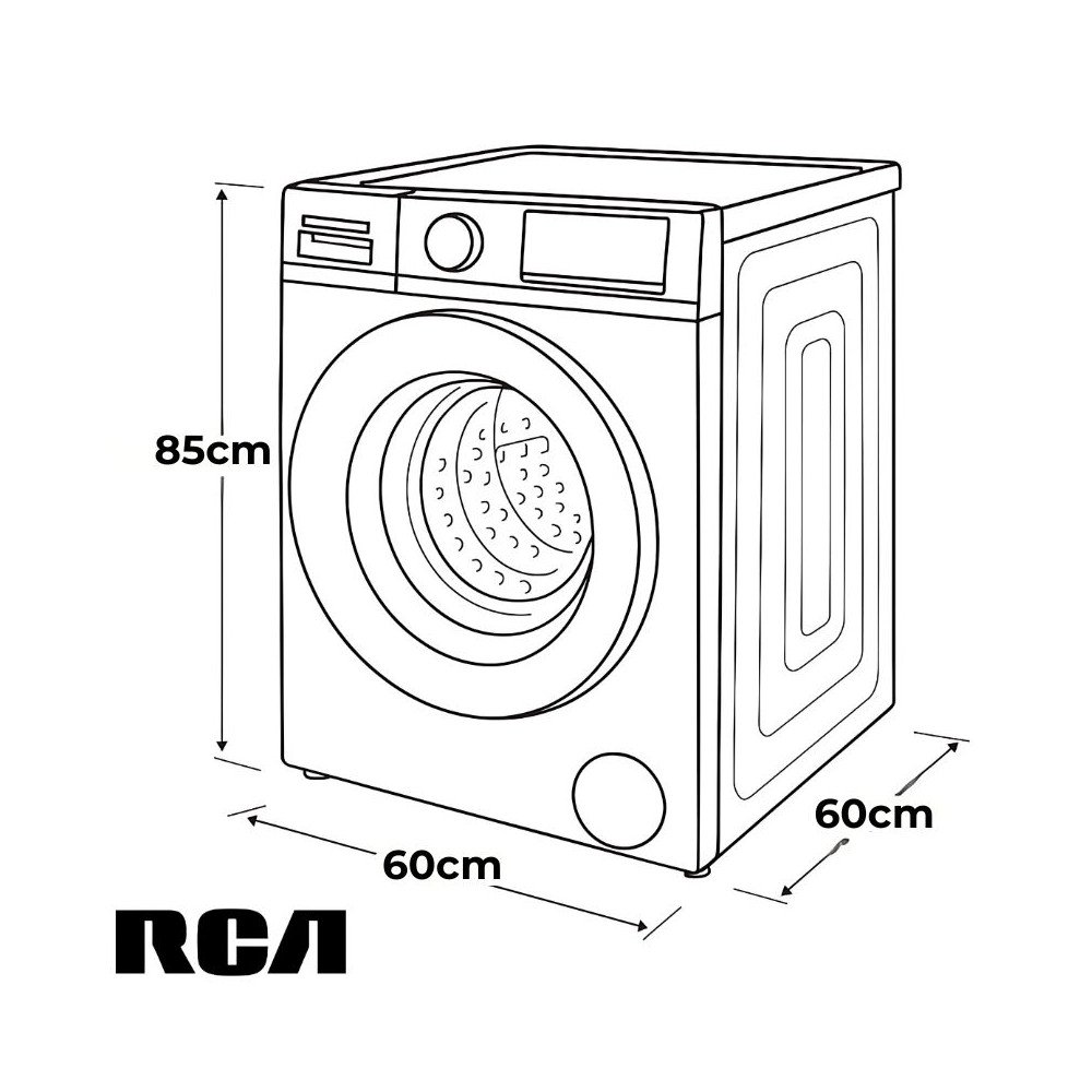 Lavadora Secadora RCA Electrica 110v 15 kg Inverter Gris MG150