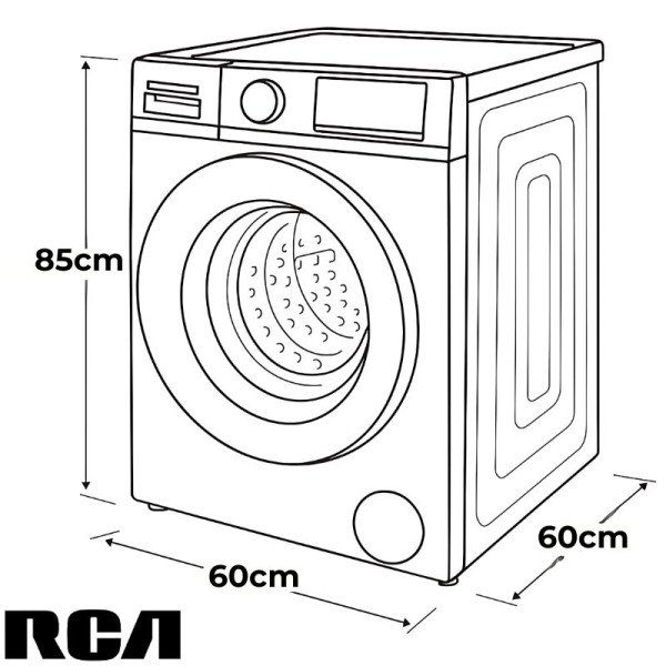 Lavadora Secadora RCA Electrica 110v 15 kg Inverter Gris MG150
