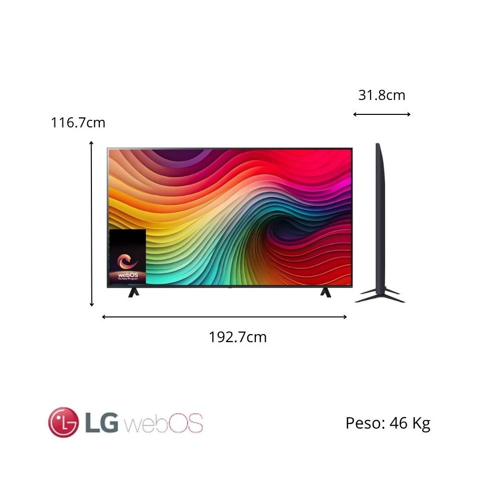 Televisor LG NanoCell 86″ Pul – ThinQ™ AI – Ultra HD 4K 86NANO80