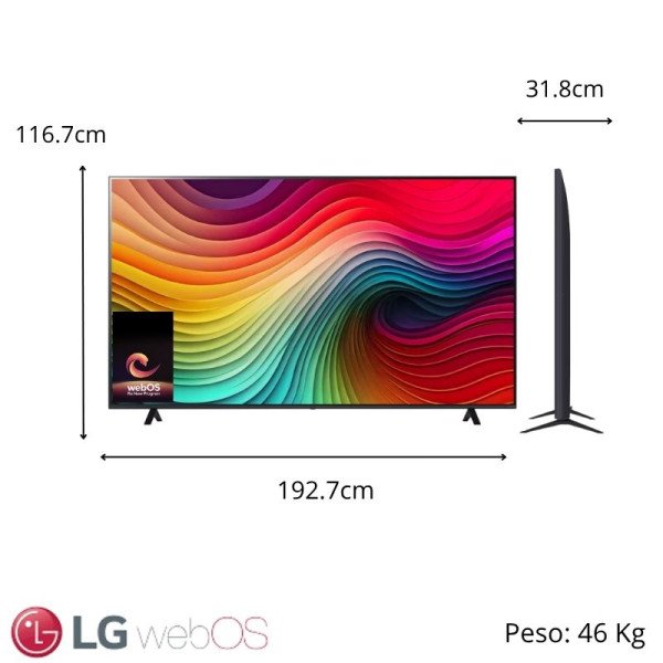 Televisor LG NanoCell 86″ Pul – ThinQ™ AI – Ultra HD 4K 86NANO80