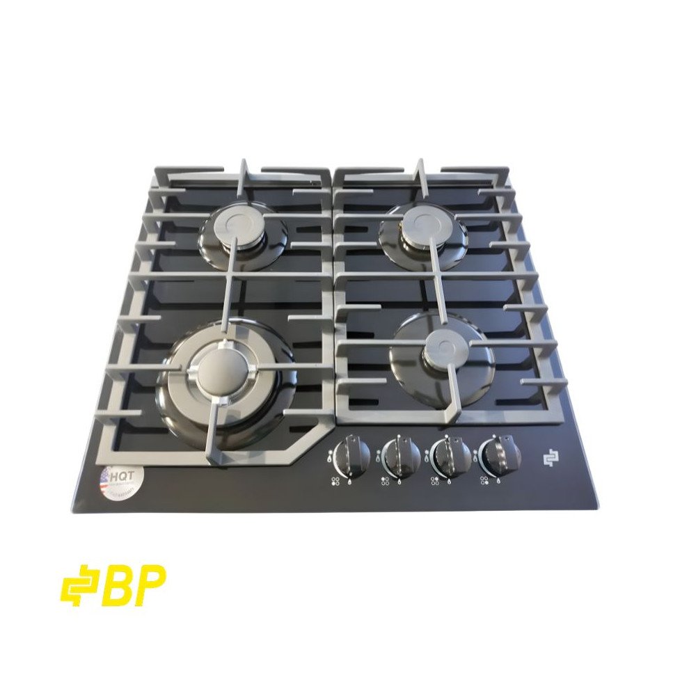 Encimera a Gas Empotrable BP 4Q Vidrio Ceramico Parrilla Hierro Fundido de 60cm  BARCELONA I