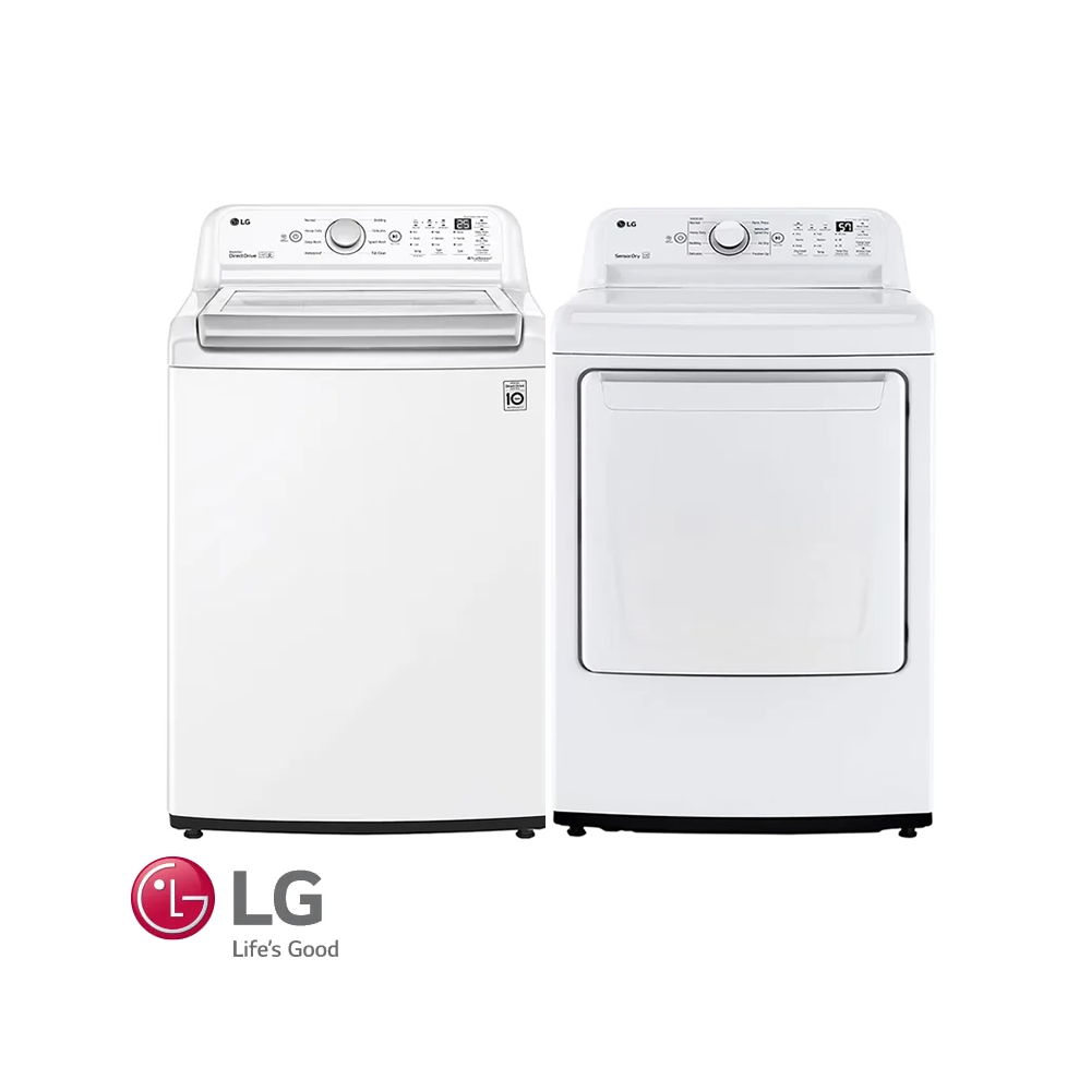 Combo LG Lavadora + Secadora Eléctrica 25 Kgs - 55 Lbs Digital Smart Inverter