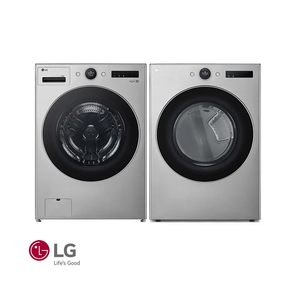 Combo Lavadora + Secadora de Gas LG 23 Kgs – 51 Lbs Inverter