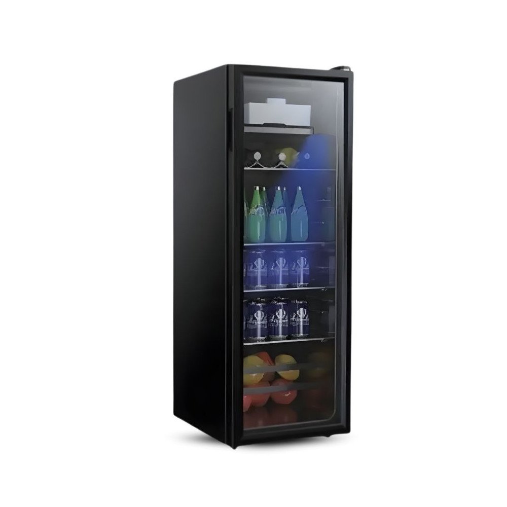 Vitrina Vinera Continental 140L Full Black SC-140