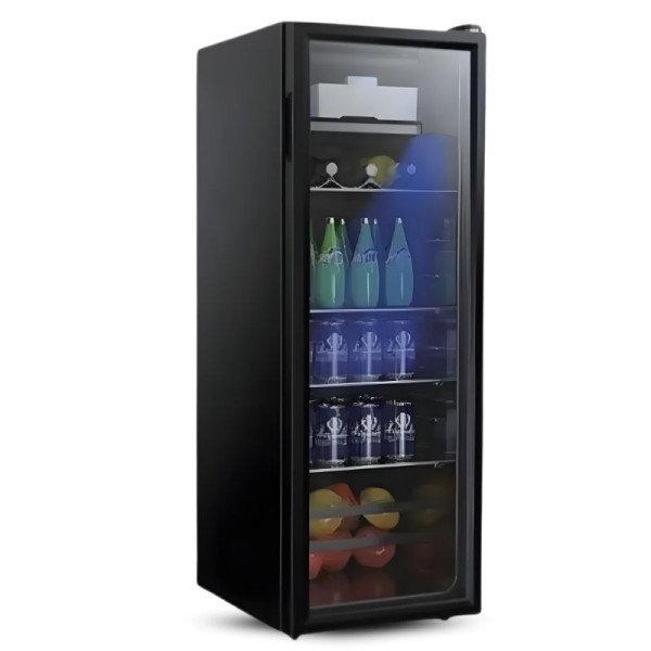 Vitrina Vinera Continental 140L Full Black SC-140