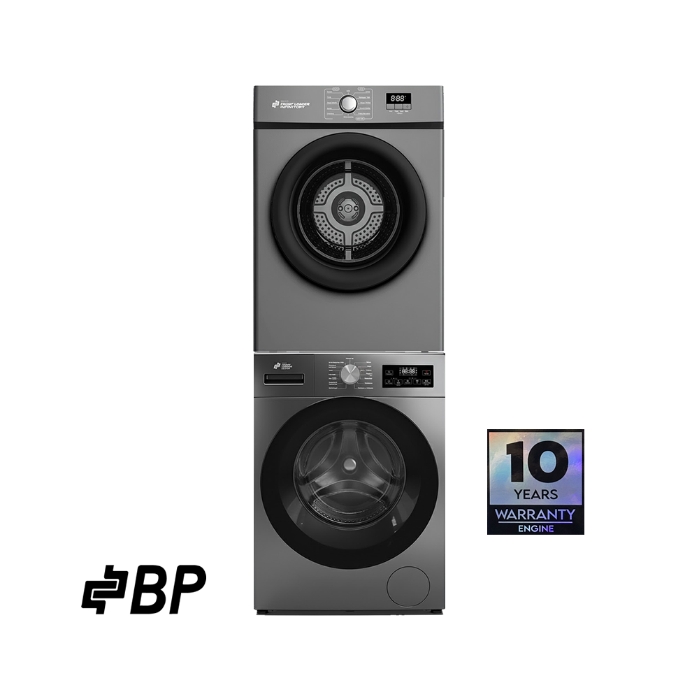 Combo Lavadora 16kg + Secadora Electrica BP 16Kg 110v – Inverter