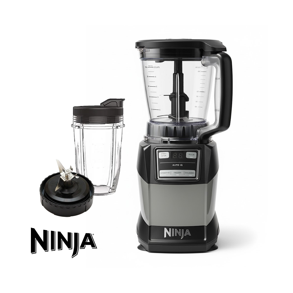 Procesador de Alimentos Ninja De Alta Potencia + Toma Todo 1200 Watts AMZ493B