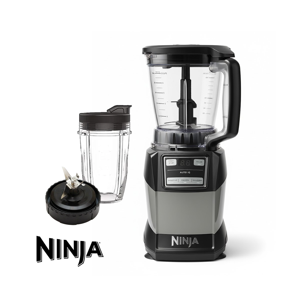 Procesador de Alimentos Ninja De Alta Potencia + Toma Todo 1200 Watts AMZ493B