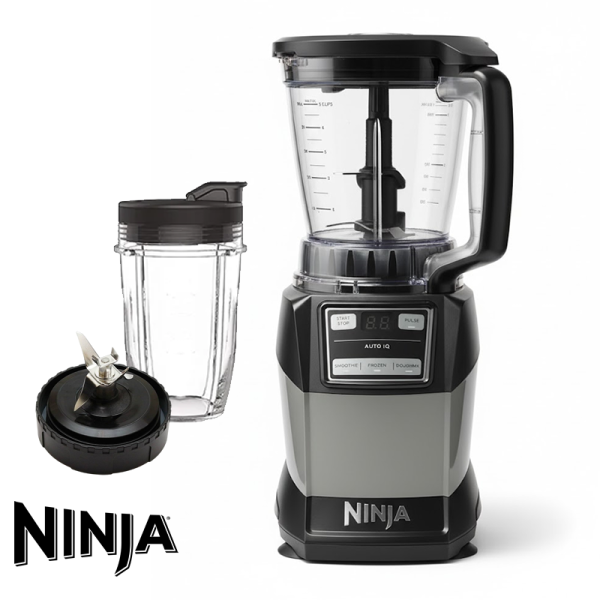 Procesador de Alimentos Ninja De Alta Potencia + Toma Todo 1200 Watts AMZ493B