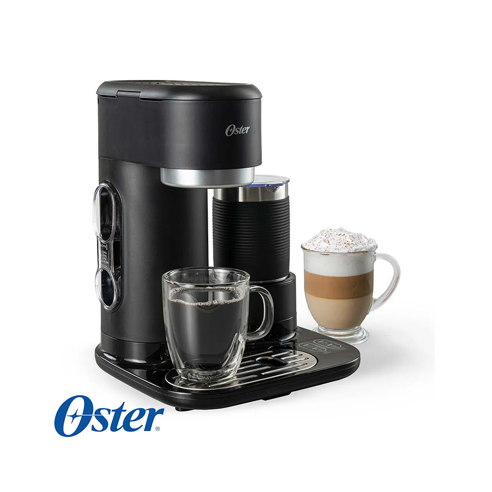 Cafetera Oster Latte 4 en 1 Con Espumador BVSTDC02B