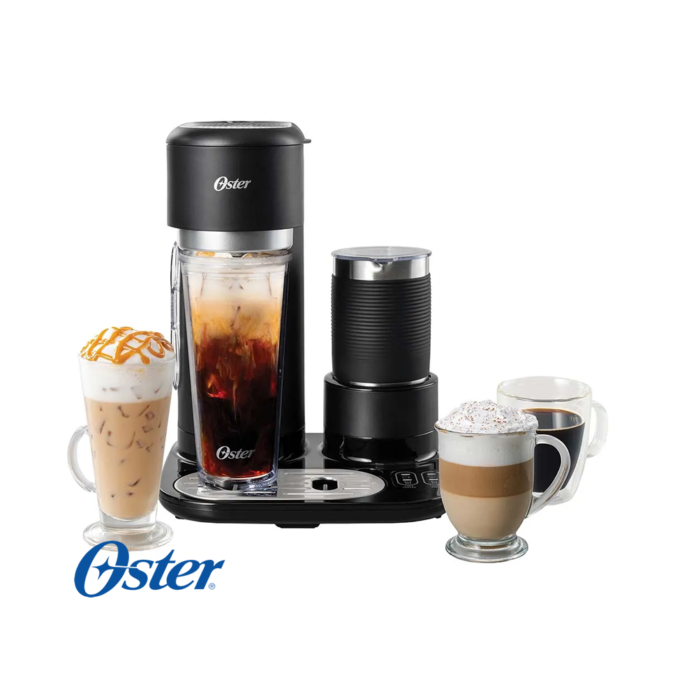 Cafetera Oster Latte 4 en 1 Con Espumador BVSTDC02B