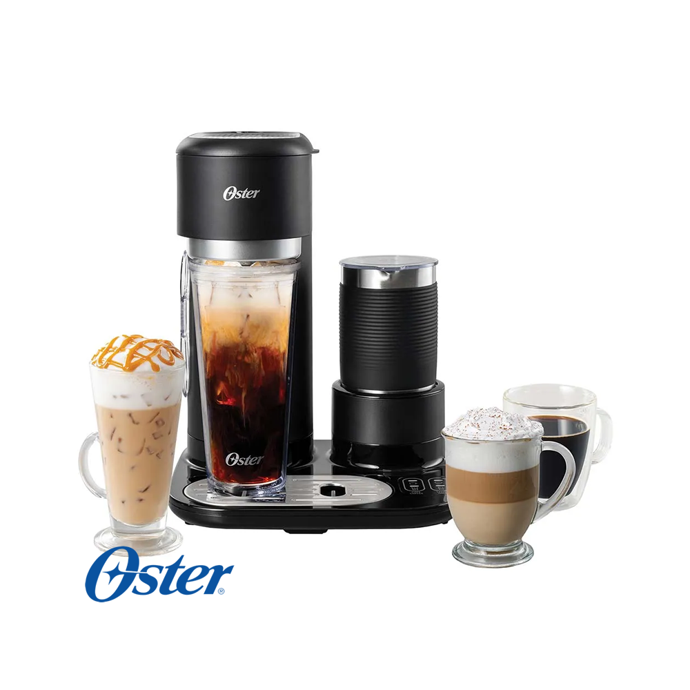 Cafetera Oster Latte 4 en 1 Con Espumador BVSTDC02B